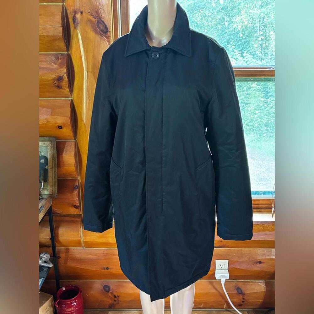 Express Men's Classic Black Trench Coat
